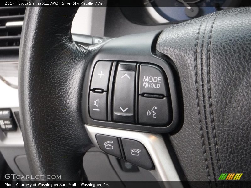 Silver Sky Metallic / Ash 2017 Toyota Sienna XLE AWD