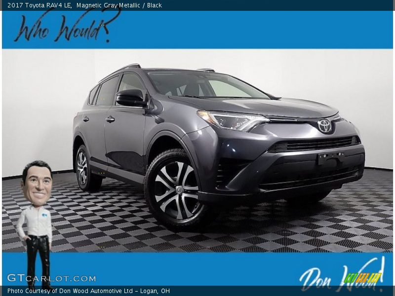 Magnetic Gray Metallic / Black 2017 Toyota RAV4 LE