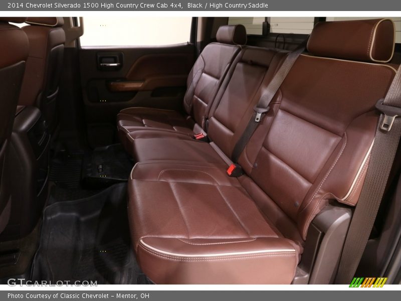 Rear Seat of 2014 Silverado 1500 High Country Crew Cab 4x4