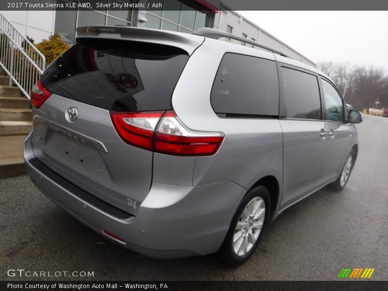 Silver Sky Metallic / Ash 2017 Toyota Sienna XLE AWD