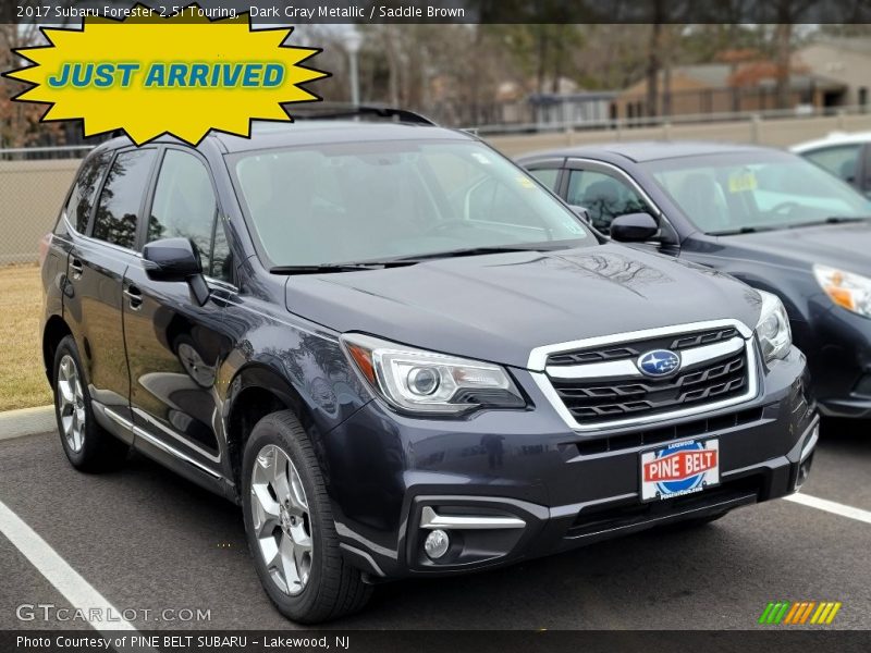 Dark Gray Metallic / Saddle Brown 2017 Subaru Forester 2.5i Touring