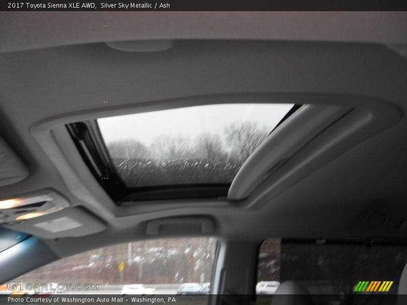 Silver Sky Metallic / Ash 2017 Toyota Sienna XLE AWD