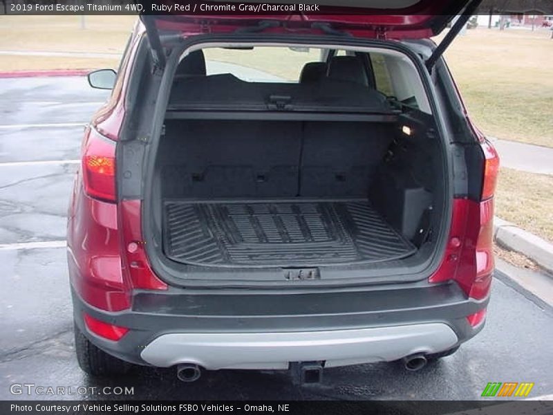 Ruby Red / Chromite Gray/Charcoal Black 2019 Ford Escape Titanium 4WD