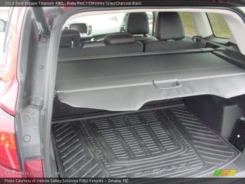 Ruby Red / Chromite Gray/Charcoal Black 2019 Ford Escape Titanium 4WD