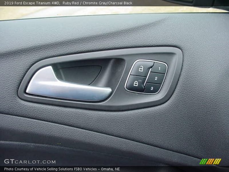 Ruby Red / Chromite Gray/Charcoal Black 2019 Ford Escape Titanium 4WD