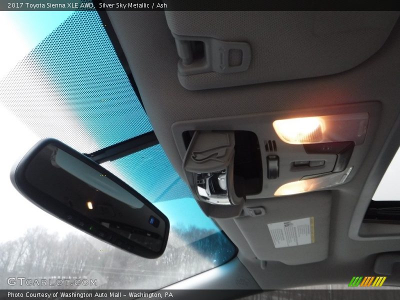 Silver Sky Metallic / Ash 2017 Toyota Sienna XLE AWD