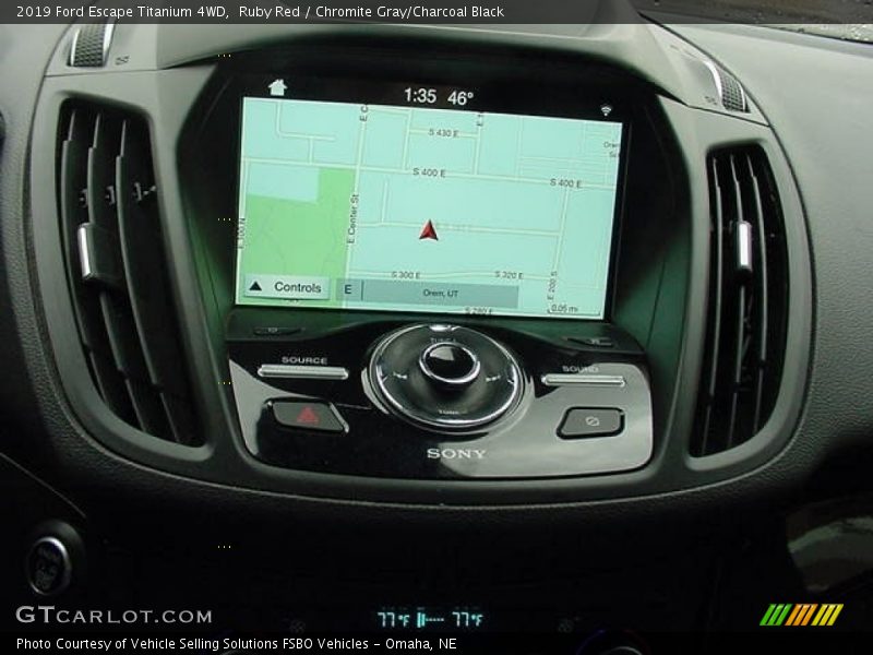 Ruby Red / Chromite Gray/Charcoal Black 2019 Ford Escape Titanium 4WD