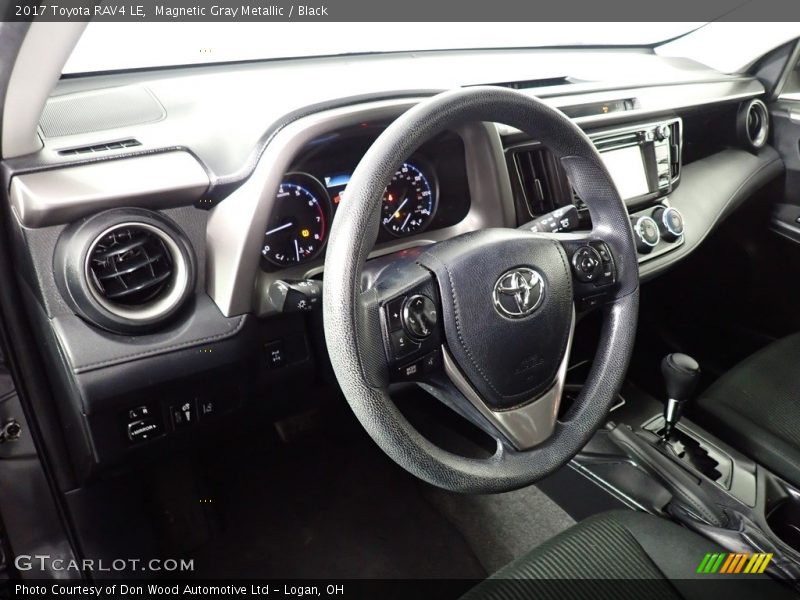 Magnetic Gray Metallic / Black 2017 Toyota RAV4 LE