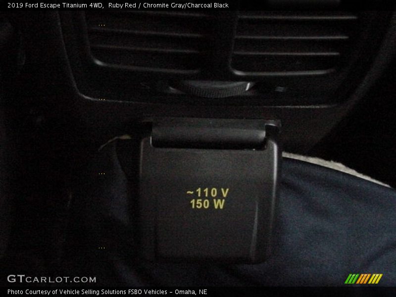 Ruby Red / Chromite Gray/Charcoal Black 2019 Ford Escape Titanium 4WD