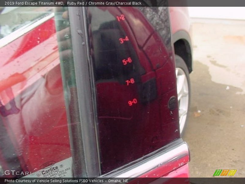 Ruby Red / Chromite Gray/Charcoal Black 2019 Ford Escape Titanium 4WD