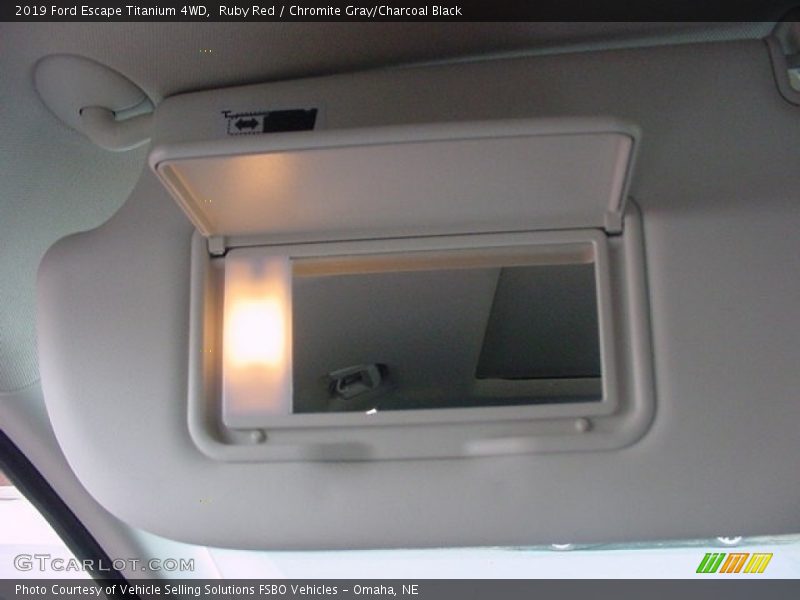 Ruby Red / Chromite Gray/Charcoal Black 2019 Ford Escape Titanium 4WD
