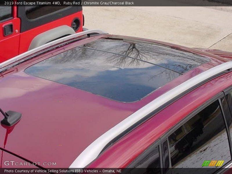 Ruby Red / Chromite Gray/Charcoal Black 2019 Ford Escape Titanium 4WD