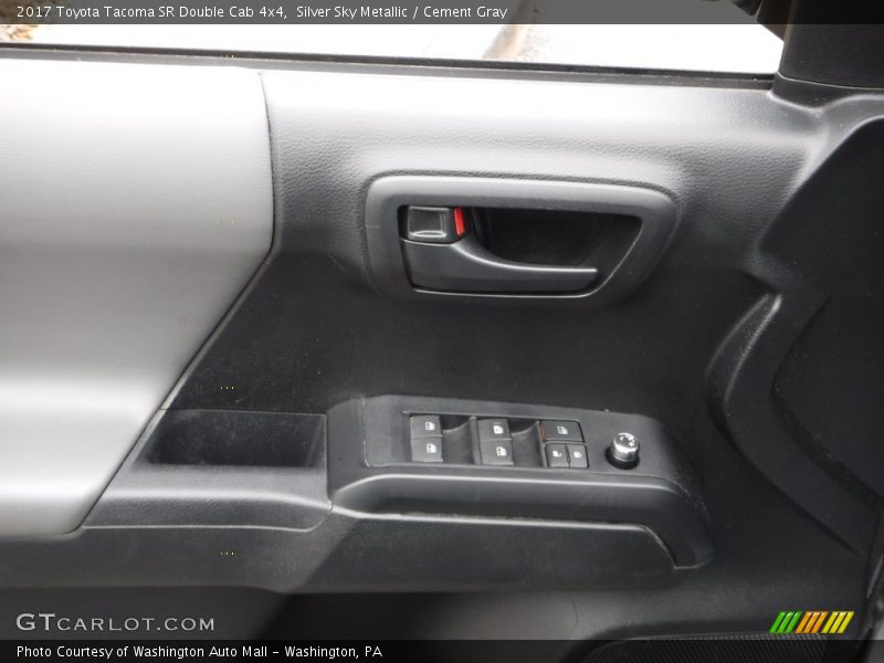 Silver Sky Metallic / Cement Gray 2017 Toyota Tacoma SR Double Cab 4x4