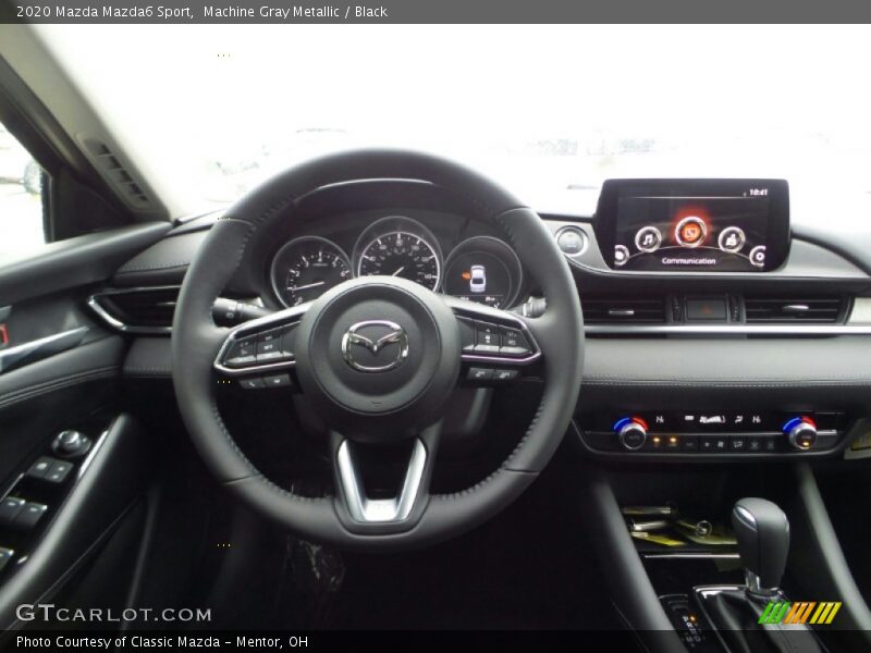 Machine Gray Metallic / Black 2020 Mazda Mazda6 Sport