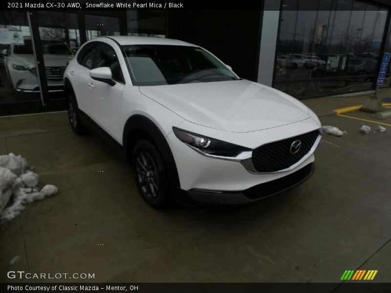 Snowflake White Pearl Mica / Black 2021 Mazda CX-30 AWD
