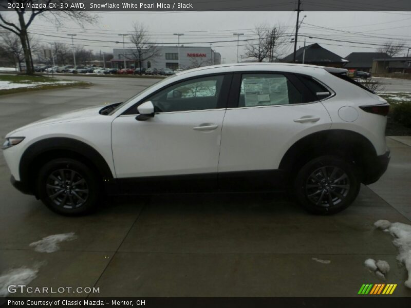 Snowflake White Pearl Mica / Black 2021 Mazda CX-30 AWD