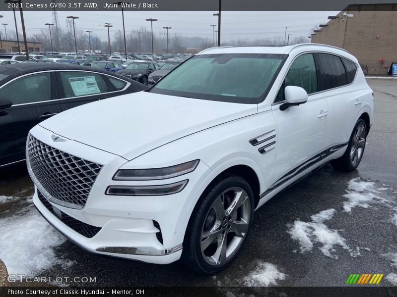 Uyuni White / Black 2021 Genesis GV80 3.5T AWD