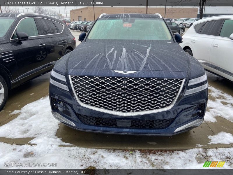 Adriatic Blue / Blue/Dune 2021 Genesis GV80 2.5T AWD