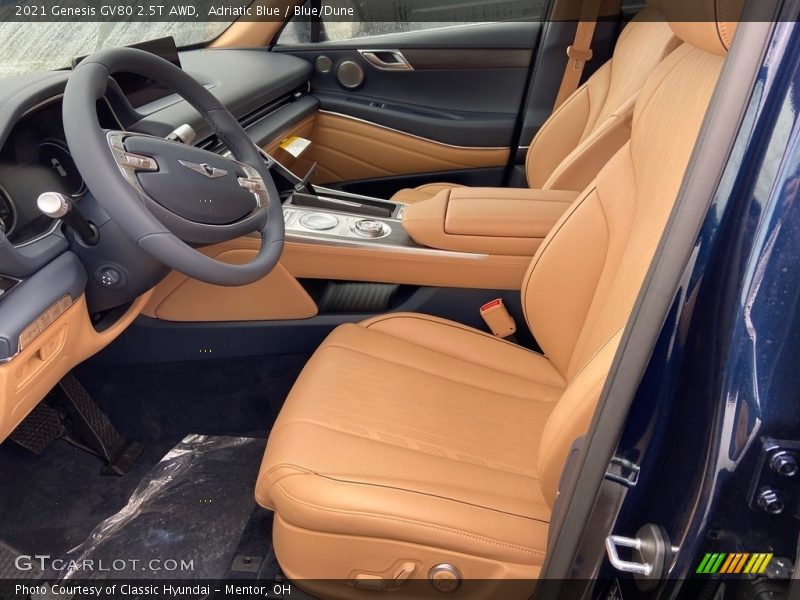 Adriatic Blue / Blue/Dune 2021 Genesis GV80 2.5T AWD