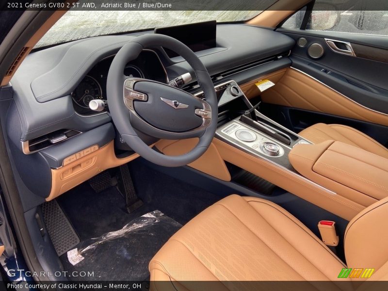 Adriatic Blue / Blue/Dune 2021 Genesis GV80 2.5T AWD