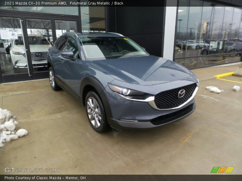 Polymetal Gray Metallic / Black 2021 Mazda CX-30 Premium AWD