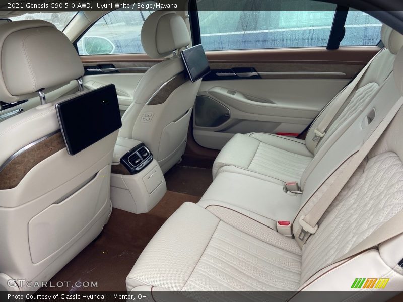 Rear Seat of 2021 G90 5.0 AWD