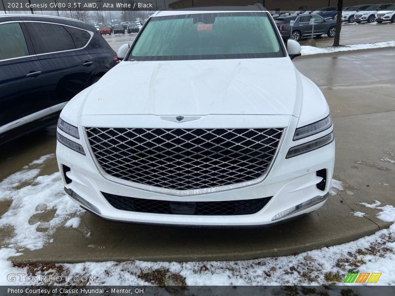 Alta White / Black 2021 Genesis GV80 3.5T AWD