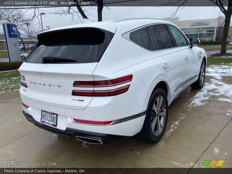 Alta White / Black 2021 Genesis GV80 3.5T AWD
