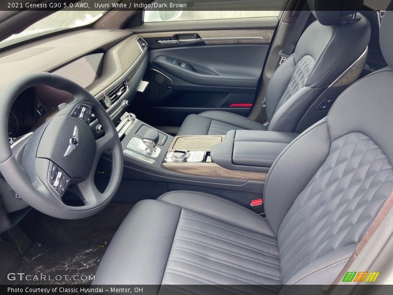  2021 G90 5.0 AWD Indigo/Dark Brown Interior
