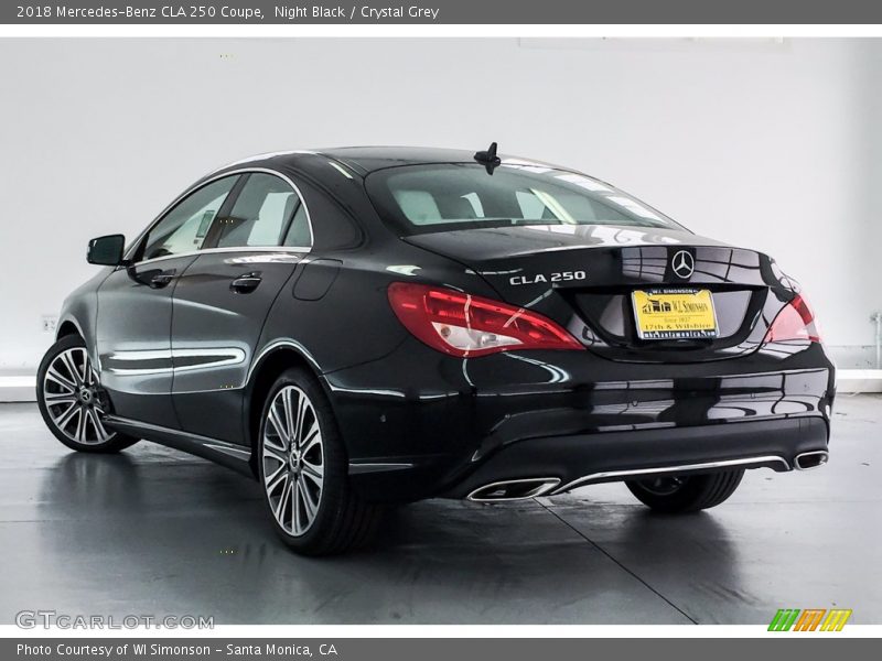 Night Black / Crystal Grey 2018 Mercedes-Benz CLA 250 Coupe