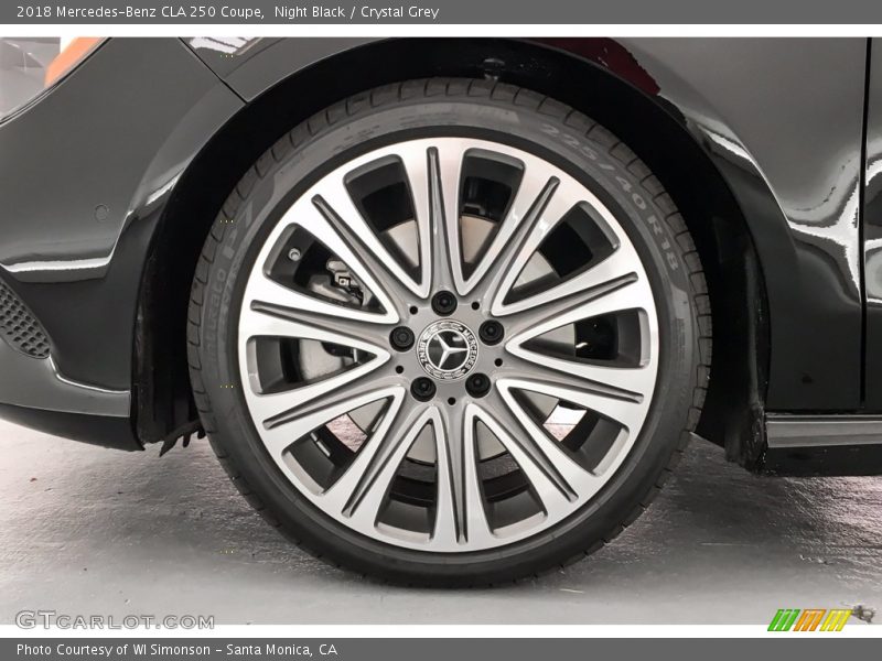 Night Black / Crystal Grey 2018 Mercedes-Benz CLA 250 Coupe