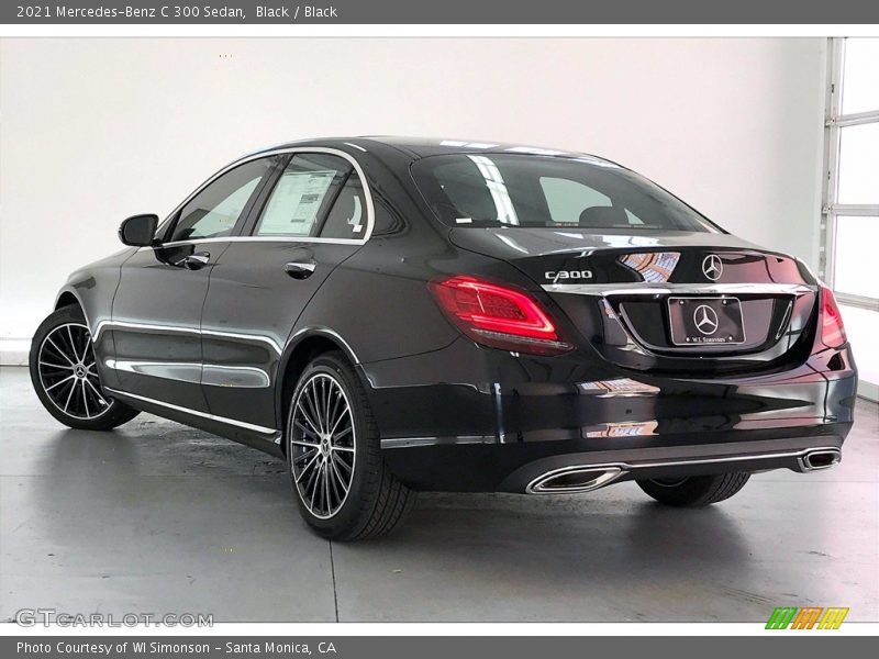 Black / Black 2021 Mercedes-Benz C 300 Sedan