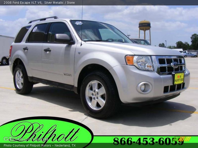 Silver Metallic / Stone 2008 Ford Escape XLT V6