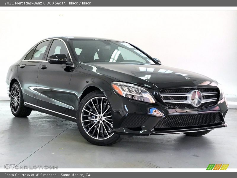 Black / Black 2021 Mercedes-Benz C 300 Sedan