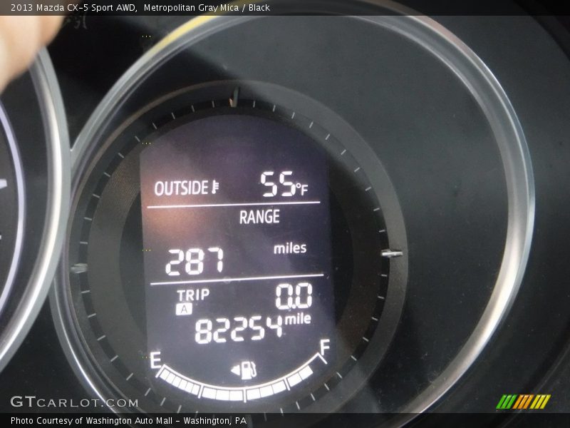 Metropolitan Gray Mica / Black 2013 Mazda CX-5 Sport AWD