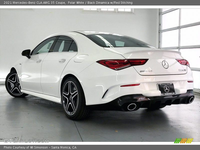 Polar White / Black Dinamica w/Red Stitching 2021 Mercedes-Benz CLA AMG 35 Coupe