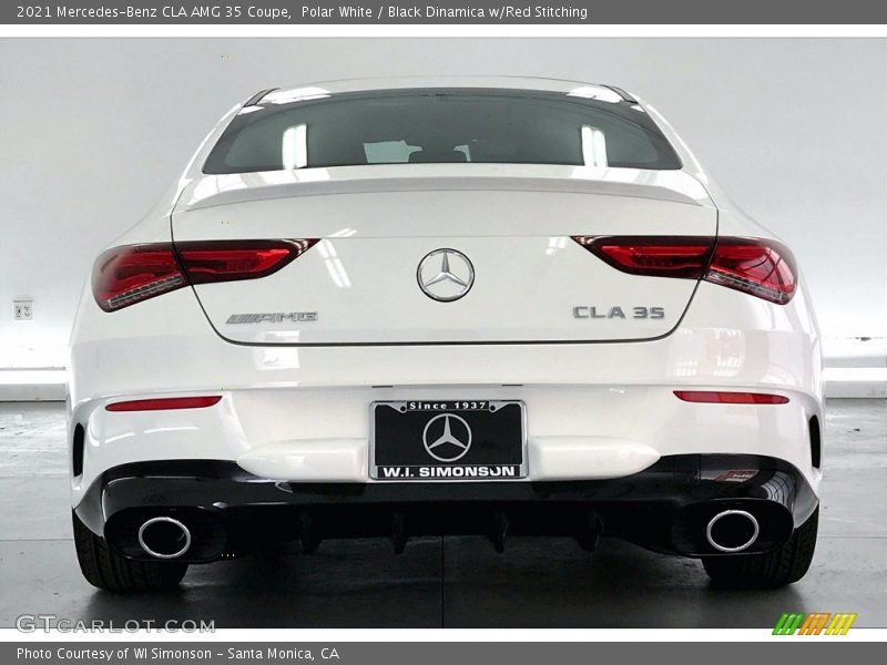 Polar White / Black Dinamica w/Red Stitching 2021 Mercedes-Benz CLA AMG 35 Coupe