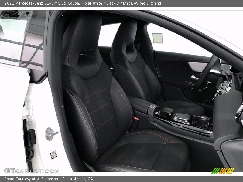 Polar White / Black Dinamica w/Red Stitching 2021 Mercedes-Benz CLA AMG 35 Coupe