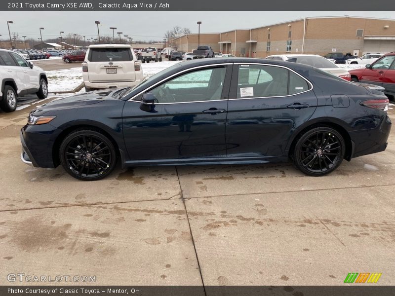Galactic Aqua Mica / Ash 2021 Toyota Camry XSE AWD