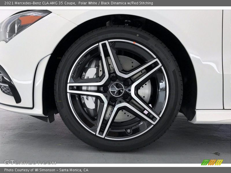 Polar White / Black Dinamica w/Red Stitching 2021 Mercedes-Benz CLA AMG 35 Coupe