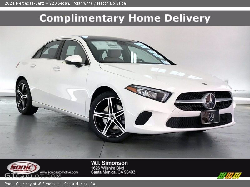 Polar White / Macchiato Beige 2021 Mercedes-Benz A 220 Sedan
