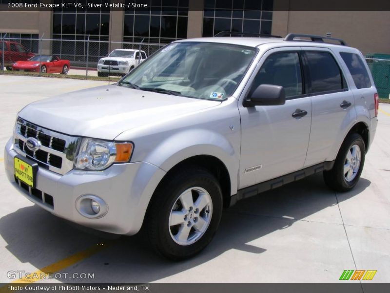 Silver Metallic / Stone 2008 Ford Escape XLT V6