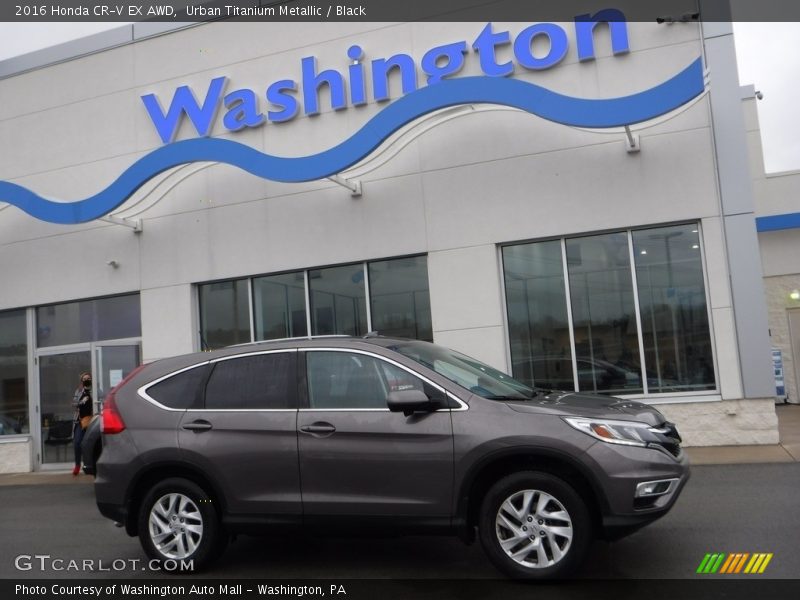 Urban Titanium Metallic / Black 2016 Honda CR-V EX AWD