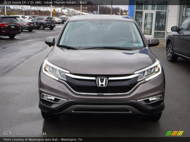 Urban Titanium Metallic / Black 2016 Honda CR-V EX AWD