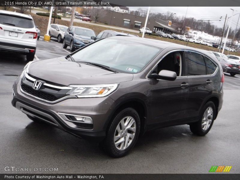 Urban Titanium Metallic / Black 2016 Honda CR-V EX AWD