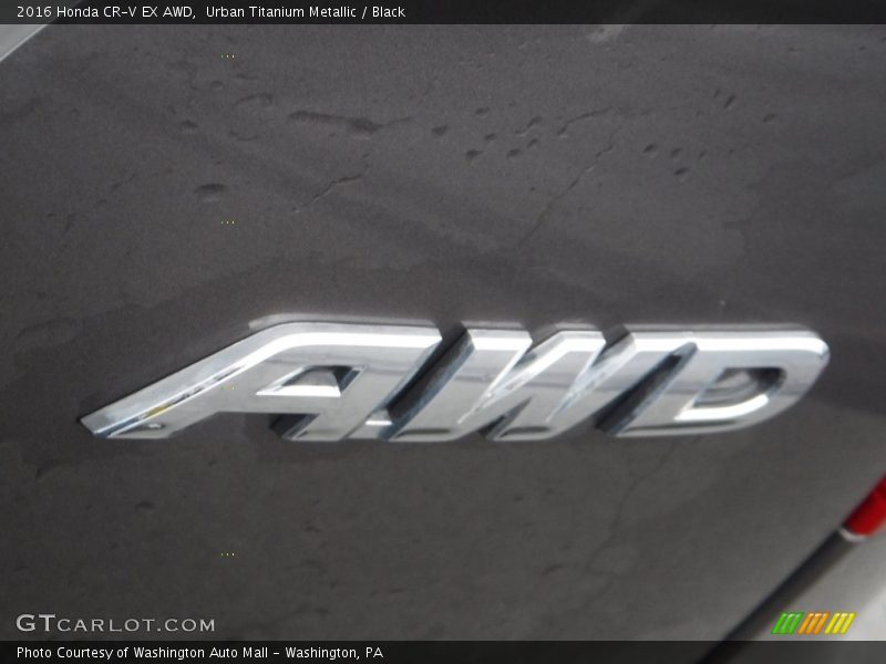 Urban Titanium Metallic / Black 2016 Honda CR-V EX AWD