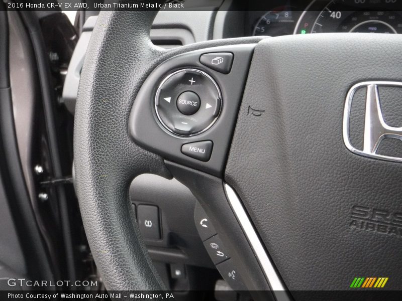 Urban Titanium Metallic / Black 2016 Honda CR-V EX AWD