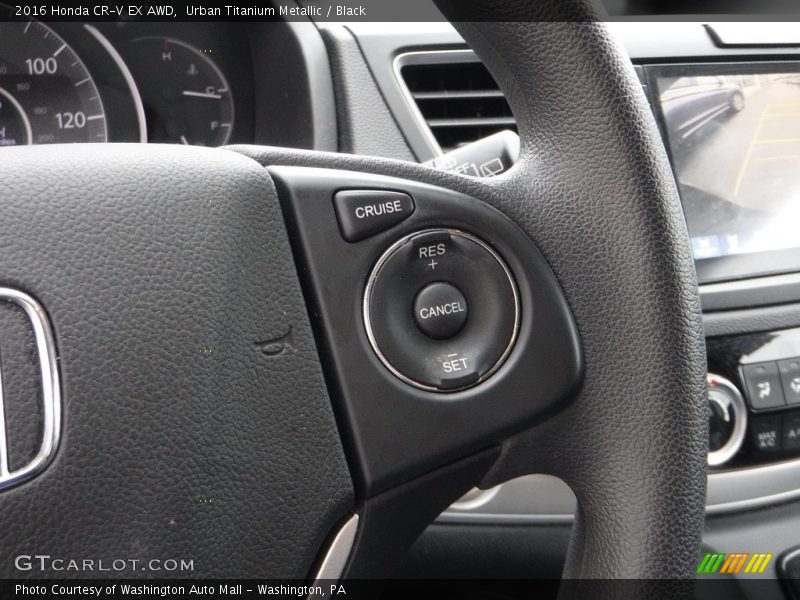 Urban Titanium Metallic / Black 2016 Honda CR-V EX AWD
