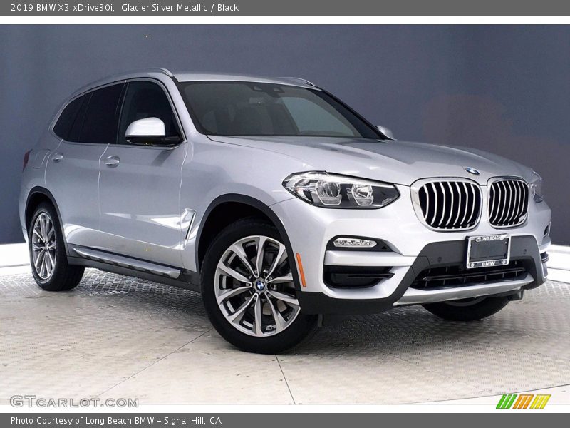 Glacier Silver Metallic / Black 2019 BMW X3 xDrive30i