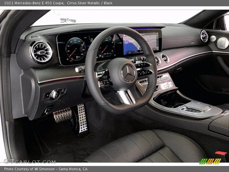 Cirrus Silver Metallic / Black 2021 Mercedes-Benz E 450 Coupe